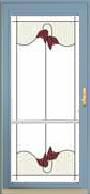 Provia Spectrum Aluminum Storm Door - #291-TUL Inspirations Tulip w/Top & Bottom Invent Retractable Screens