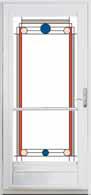 Provia Spectrum Aluminum Storm Door - #298-COS 3/4 View Inspirations Cosmopolitan w/Top & Bottom Invent Retractable Screens