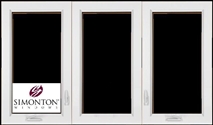 S508 - Simonton 3-Lite Casement Windows