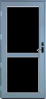 Provia Deluxe Aluminum Storm Door - #391 Full View Divided Lite