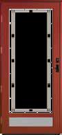 Provia Deluxe Aluminum Storm Door - #396V-VIN Inspirations Vintage One Lite with Ventilated Bottom