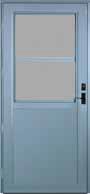 Provia Duraguard Aluminum Storm Door - #079 Flush Self-Storing Half-Lite w/Removable Sash