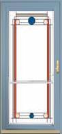 Provia Spectrum Aluminum Storm Door - #291-COS Inspirations Cosmopolitan w/Top & Bottom Invent Retractable Screens