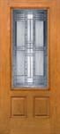 FIBERGLASS ENTRY DOOR by ThermaTru Classic-Craft Oak 3/4-Lite