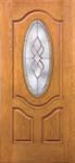 FIBERGLASS ENTRY DOOR by ThermaTru Classic-Craft Oak Oval-Lite