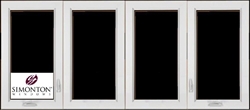 4-LITE CASEMENT  Replacement Window  by Simonton  Prism Platinum Series