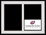 2-LITE SINGLE SLIDER  New Construction Window  by Simonton  ProFinish Contractor Series